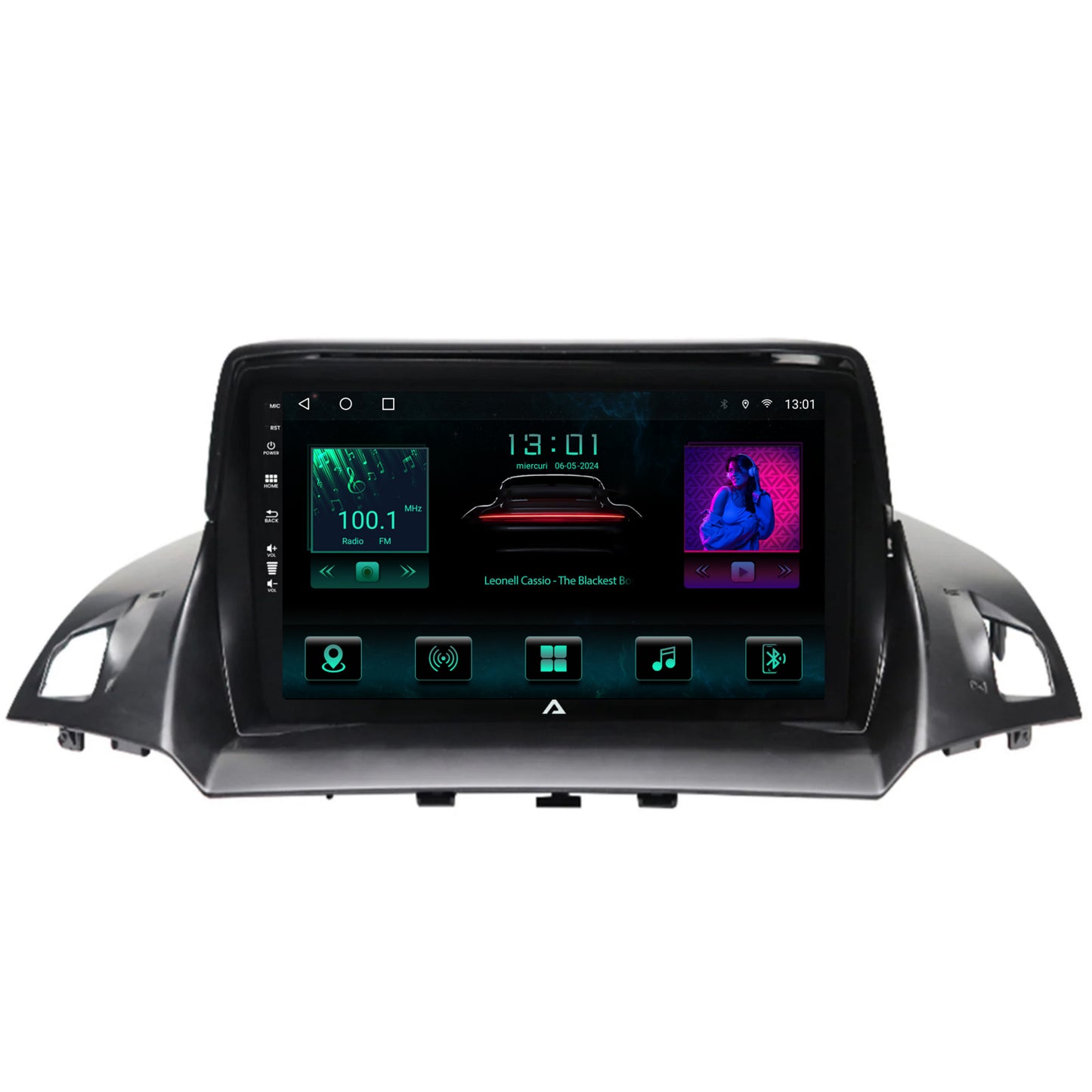Navigatie Ford Kuga / C-Max (2013-2018), Android, A-Octacore / 4GB RAM + 64GB ROM, 9 Inch - AD-BGA9004+AD-BGRKIT114
