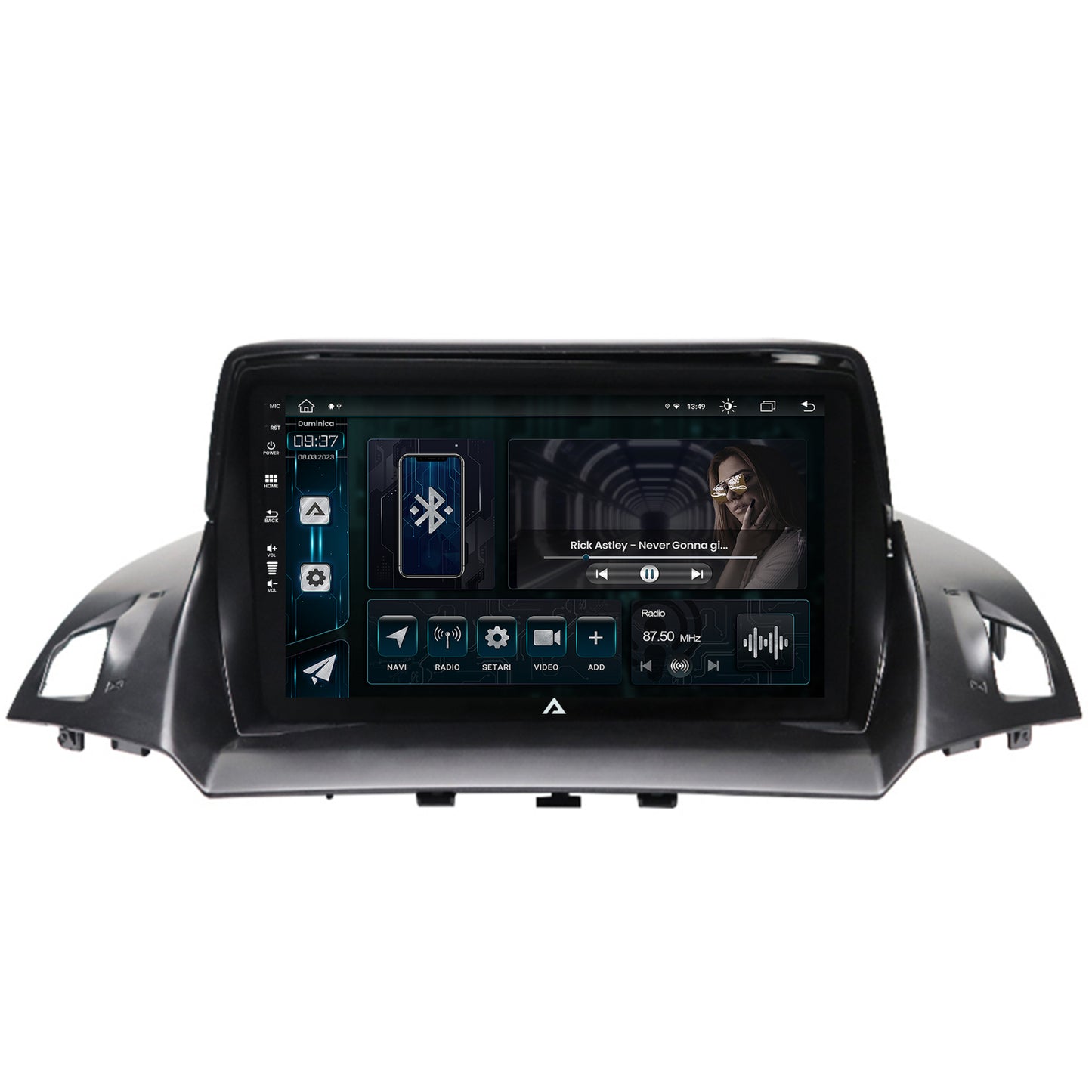 Navigatie Ford Kuga / C-Max (2013-2018), Android, Z-Octacore / 8GB RAM + 256GB ROM, 9 Inch - AD-BGZ9008+AD-BGRKIT114