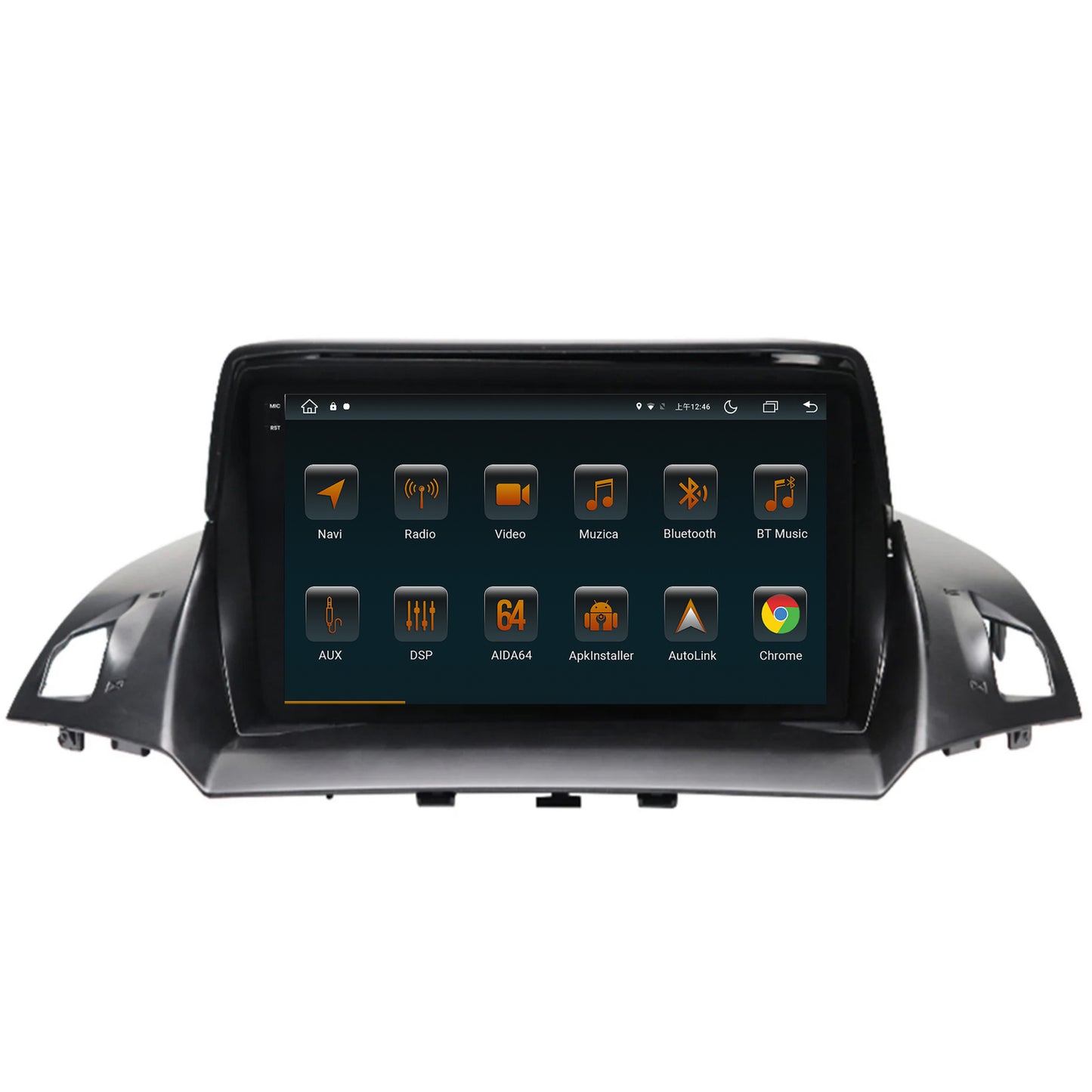Navigatie Ford Kuga / C-Max (2013-2018), Android, V-Octacore / 4GB RAM + 64GB ROM, 9.5 Inch - AD-BGV9004+AD-BGRKIT114