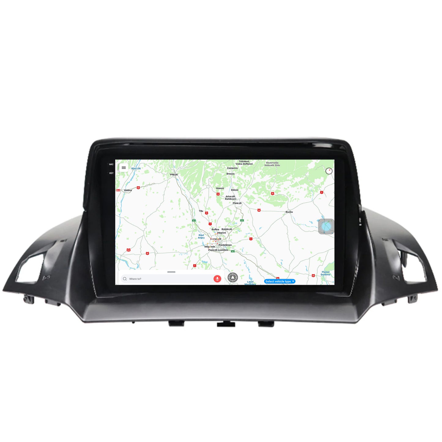 Navigatie Ford Kuga / C-Max (2013-2018), Android, X-Octacore / 8GB RAM + 256GB ROM, 9.5 Inch - AD-BGX9008+AD-BGRKIT114