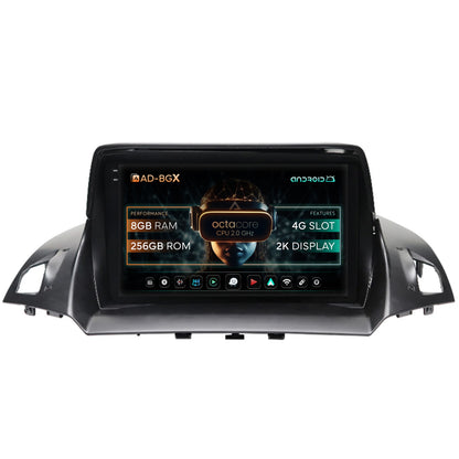 Navigatie Ford Kuga / C-Max (2013-2018), Android, X-Octacore / 8GB RAM + 256GB ROM, 9.5 Inch - AD-BGX9008+AD-BGRKIT114