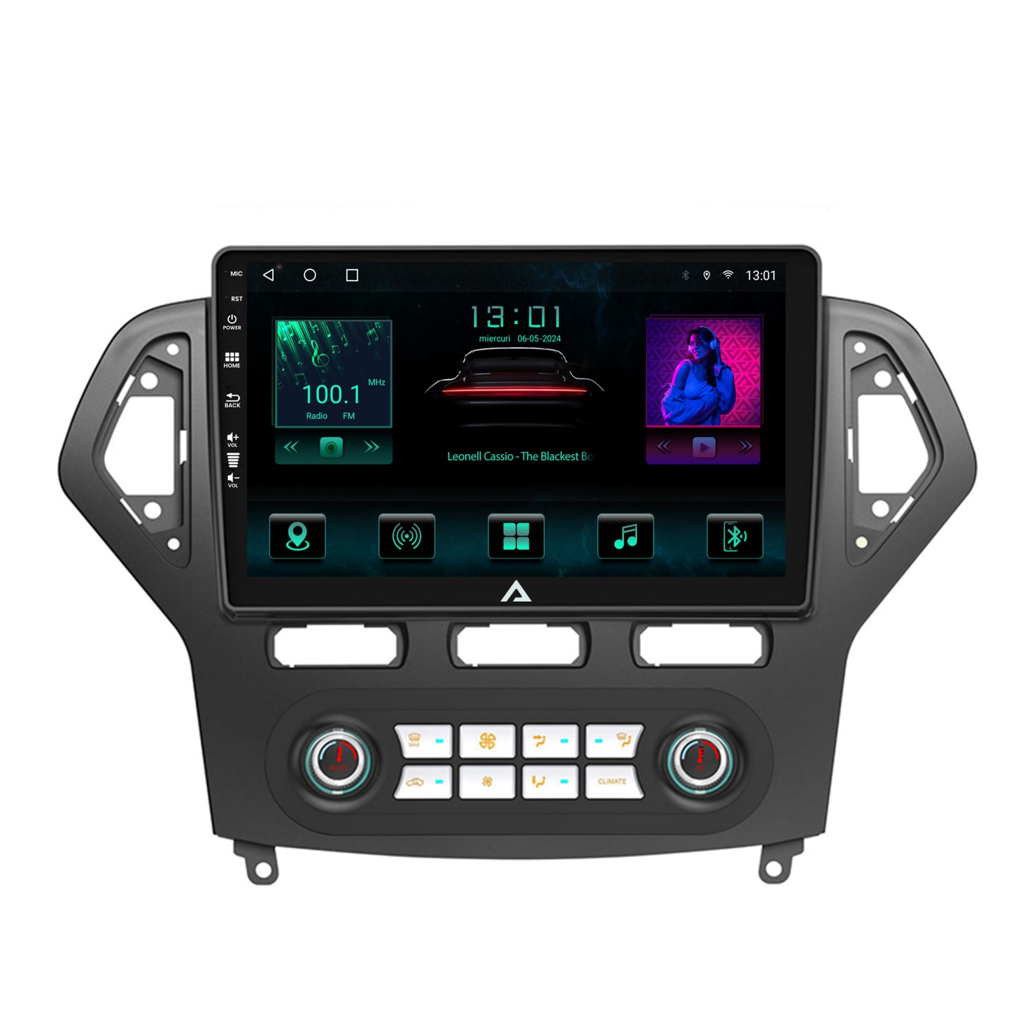 Navigatie Ford Mondeo (2007-2010) Clima Automata, Android, A-Octacore / 4GB RAM + 64GB ROM, 10.1 Inch - AD-BGA10004+AD-BGRKIT127