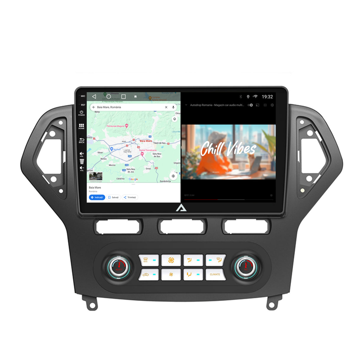 Navigatie Ford Mondeo (2007-2010) Clima Automata, Android, A-Octacore / 4GB RAM + 64GB ROM, 10.1 Inch - AD-BGA10004+AD-BGRKIT127