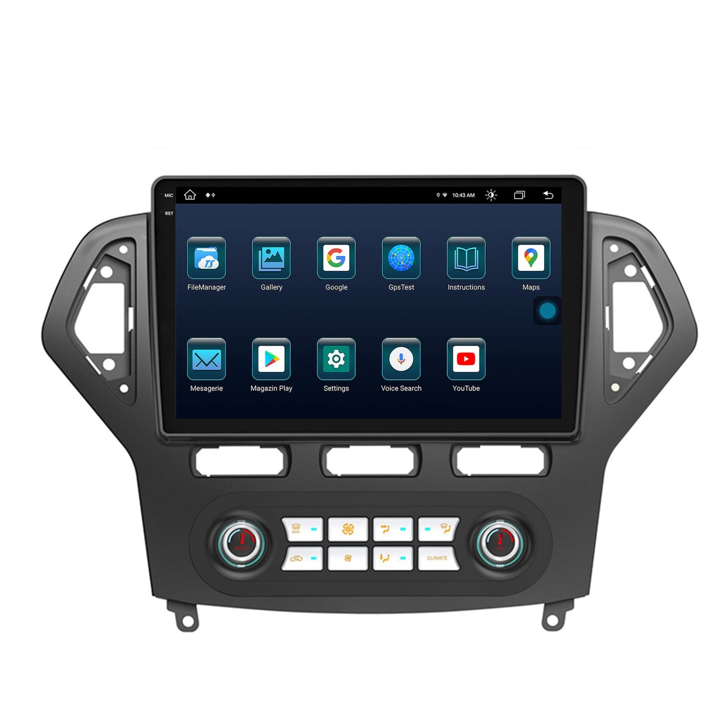 Navigatie Ford Mondeo (2007-2010) Clima Automata, Android, X-Octacore / 8GB RAM + 256GB ROM, 10.36 Inch - AD-BGX9008+AD-BGRKIT127