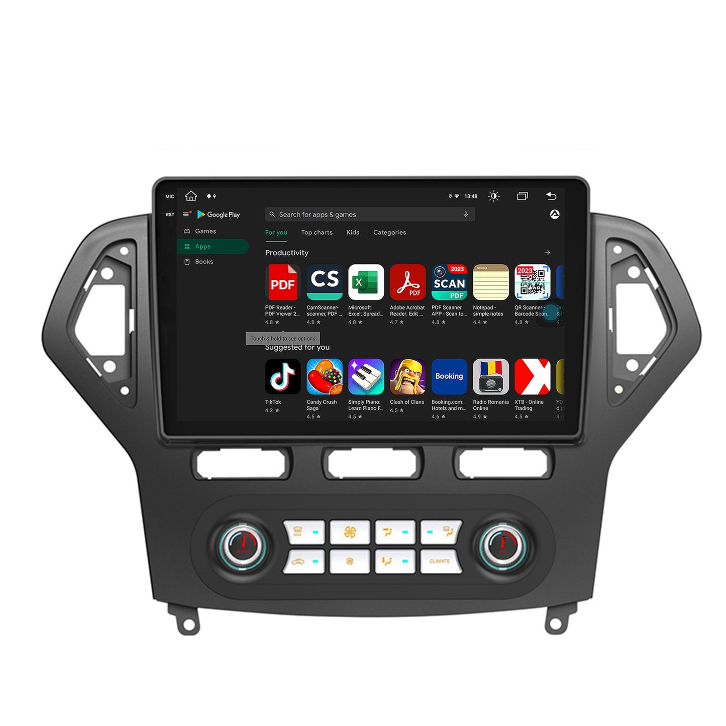 Navigatie Ford Mondeo (2007-2010) Clima Automata, Android, X-Octacore / 8GB RAM + 256GB ROM, 10.36 Inch - AD-BGX9008+AD-BGRKIT127