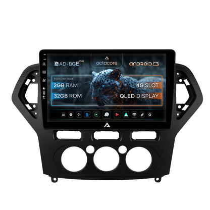 Navigatie Ford Mondeo (2007-2010) Clima Manuala, Android, E-Octacore / 2GB RAM + 32GB ROM, 10.1 Inch - AD-BGE10002+AD-BGRKIT126
