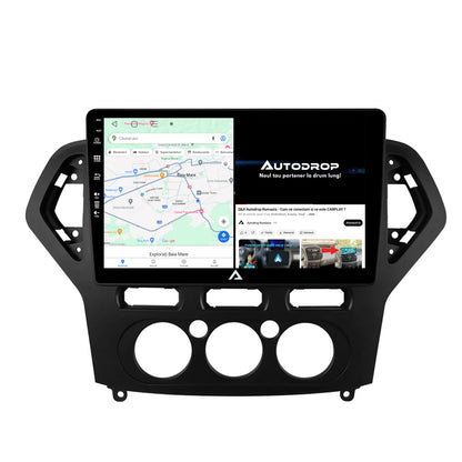 Navigatie Ford Mondeo (2007-2010) Clima Manuala, Android, A-Octacore / 4GB RAM + 64GB ROM, 10.1 Inch - AD-BGA10004+AD-BGRKIT126