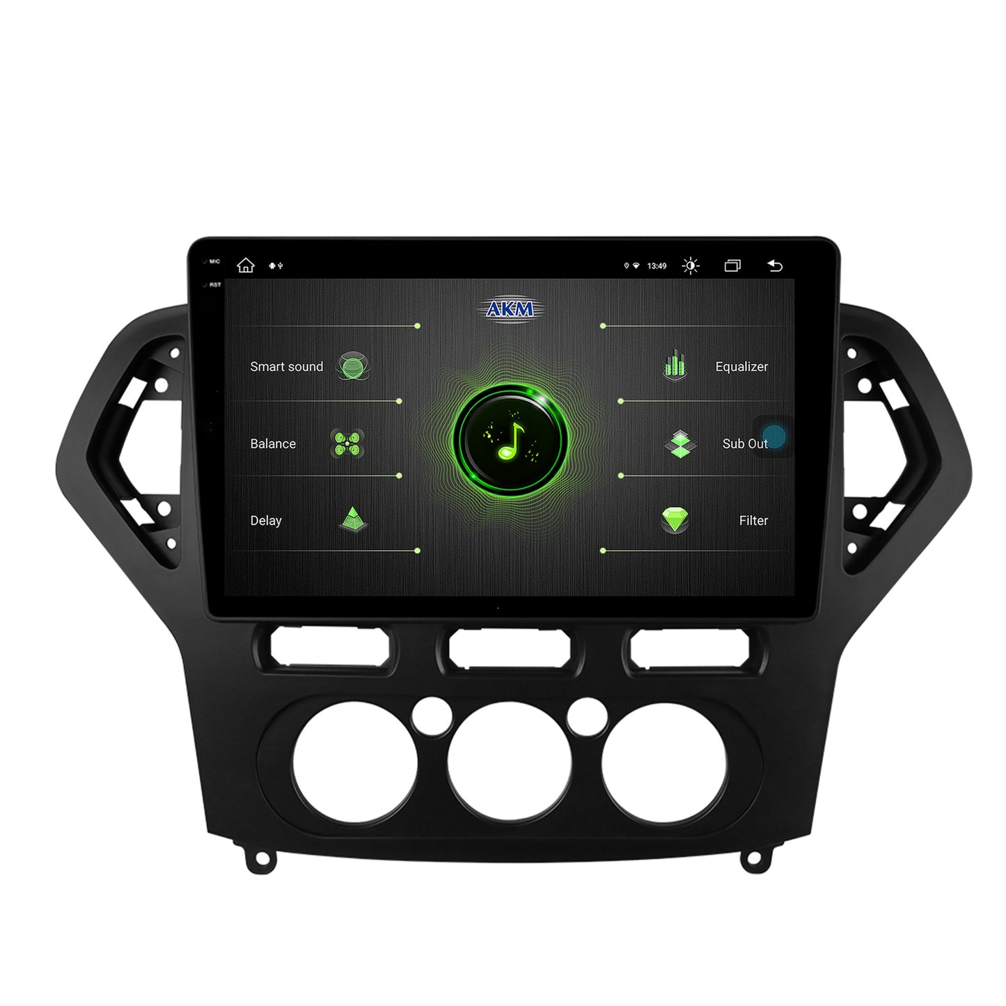 Navigatie Ford Mondeo (2007-2010) Clima Manuala, Android, V-Octacore / 4GB RAM + 64GB ROM, 9.5 Inch - AD-BGV10004+AD-BGRKIT126