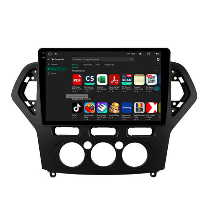 Navigatie Ford Mondeo (2007-2010) Clima Manuala, Android, V-Octacore / 4GB RAM + 64GB ROM, 9.5 Inch - AD-BGV10004+AD-BGRKIT126