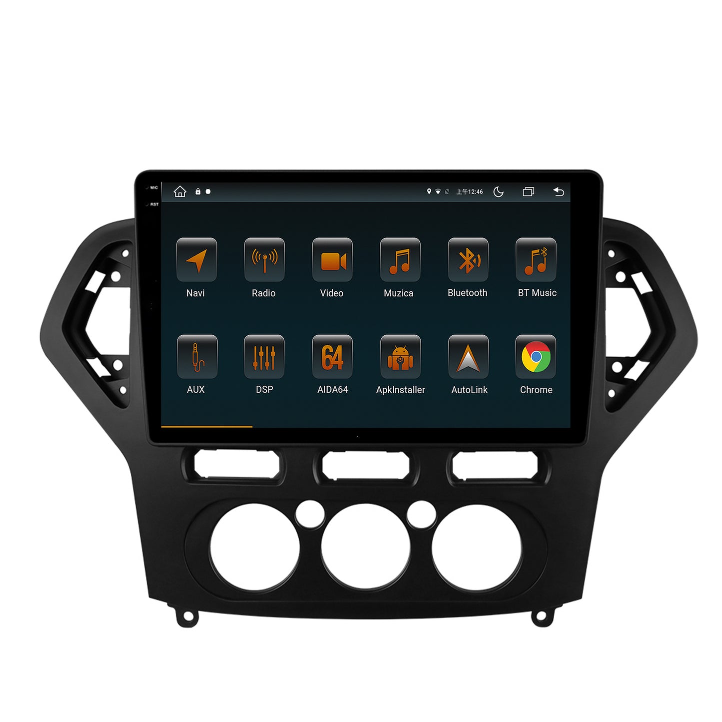 Navigatie Ford Mondeo (2007-2010) Clima Manuala, Android, V-Octacore / 4GB RAM + 64GB ROM, 9.5 Inch - AD-BGV10004+AD-BGRKIT126