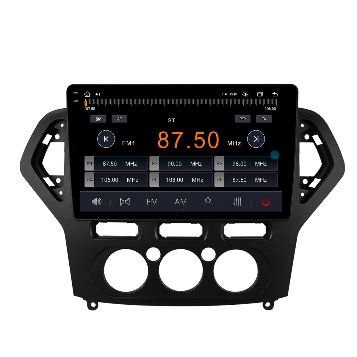 Navigatie Ford Mondeo (2007-2010) Clima Manuala, Android, X-Octacore / 8GB RAM + 256GB ROM, 10.36 Inch - AD-BGX10008+AD-BGRKIT126