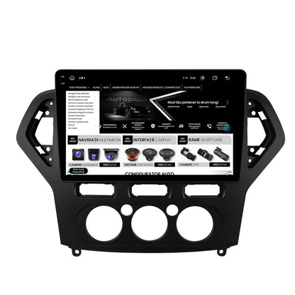 Navigatie Ford Mondeo (2007-2010) Clima Manuala, Android, X-Octacore / 8GB RAM + 256GB ROM, 10.36 Inch - AD-BGX10008+AD-BGRKIT126