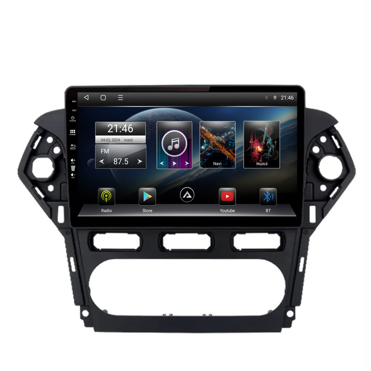 Navigatie Ford Mondeo (2011-2013), Android, P-Octacore / 2GB RAM + 32GB ROM, 10.1 Inch - AD-BGP10002+AD-BGRKIT128