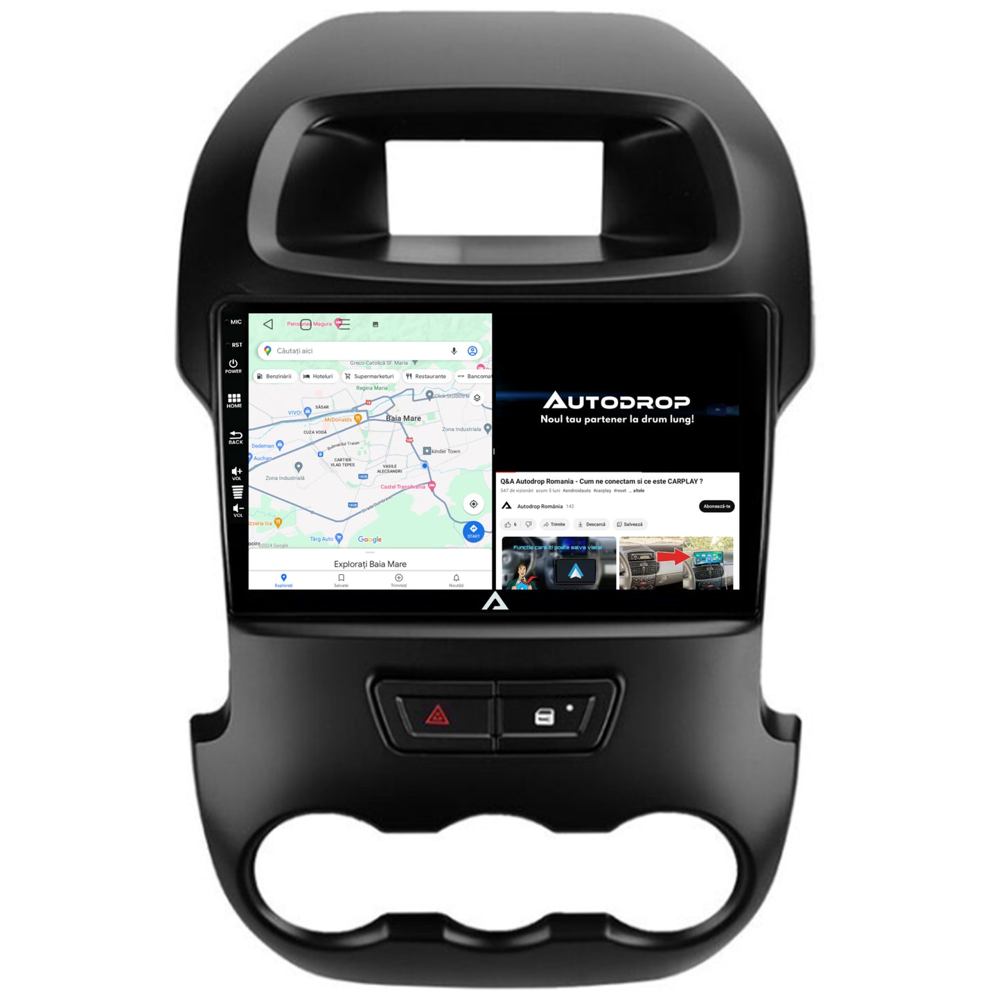 Navigatie Ford Ranger (2011-2015), Android, E-Octacore / 2GB RAM + 32GB ROM, 9 Inch - AD-BGE9002+AD-BGRKIT135B