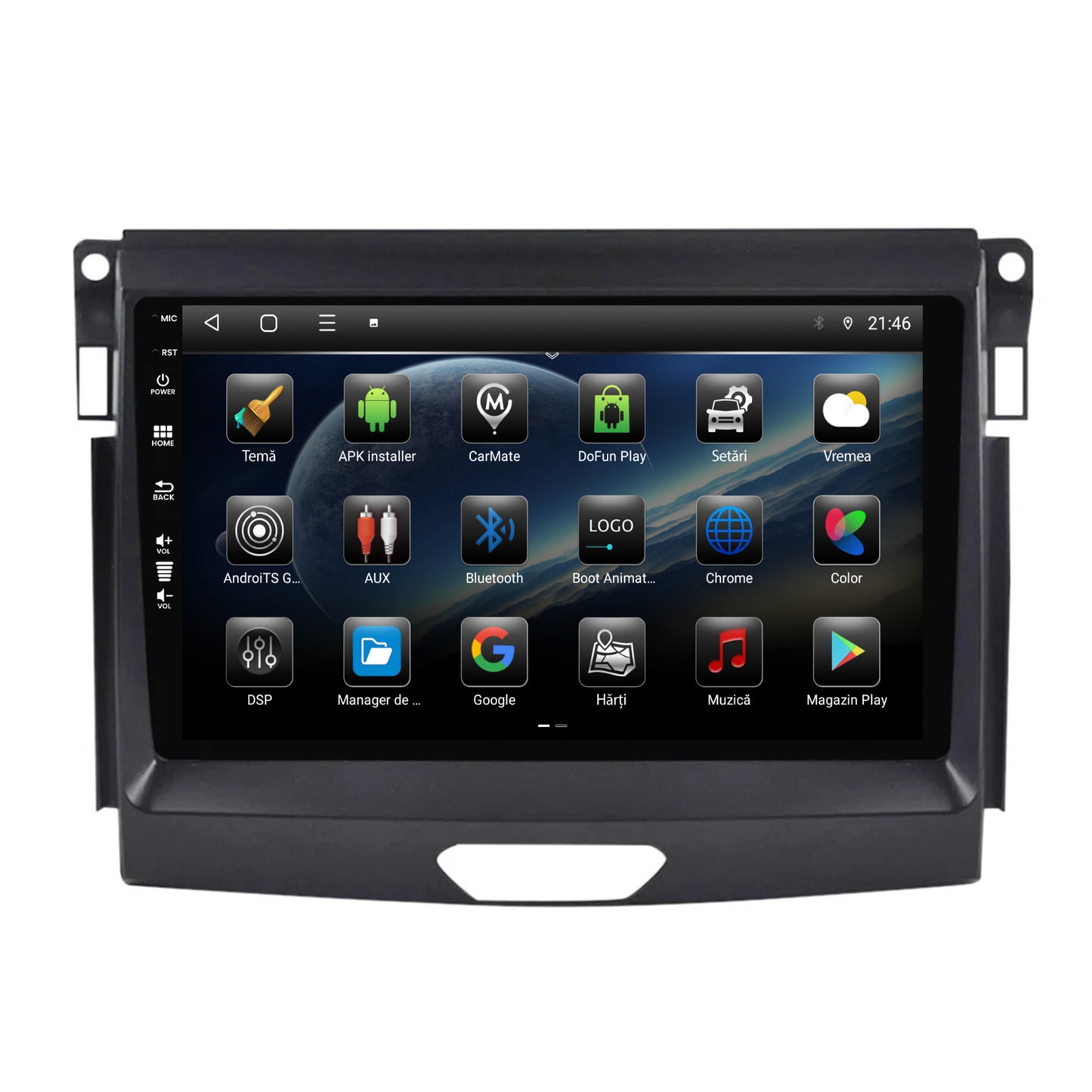 Navigatie Ford Ranger (2015-2020), Android, E-Octacore / 2GB RAM + 32GB ROM, 9 Inch - AD-BGE9002+AD-BGRKIT120
