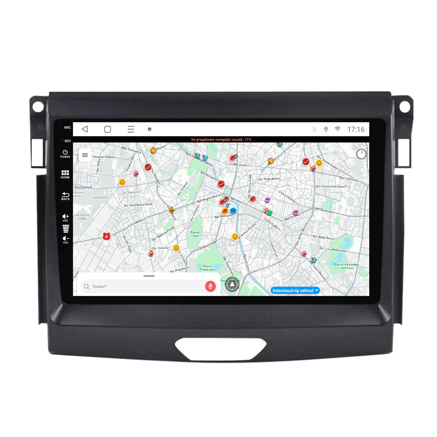 Navigatie Ford Ranger (2015-2020), Android, E-Octacore / 2GB RAM + 32GB ROM, 9 Inch - AD-BGE9002+AD-BGRKIT120