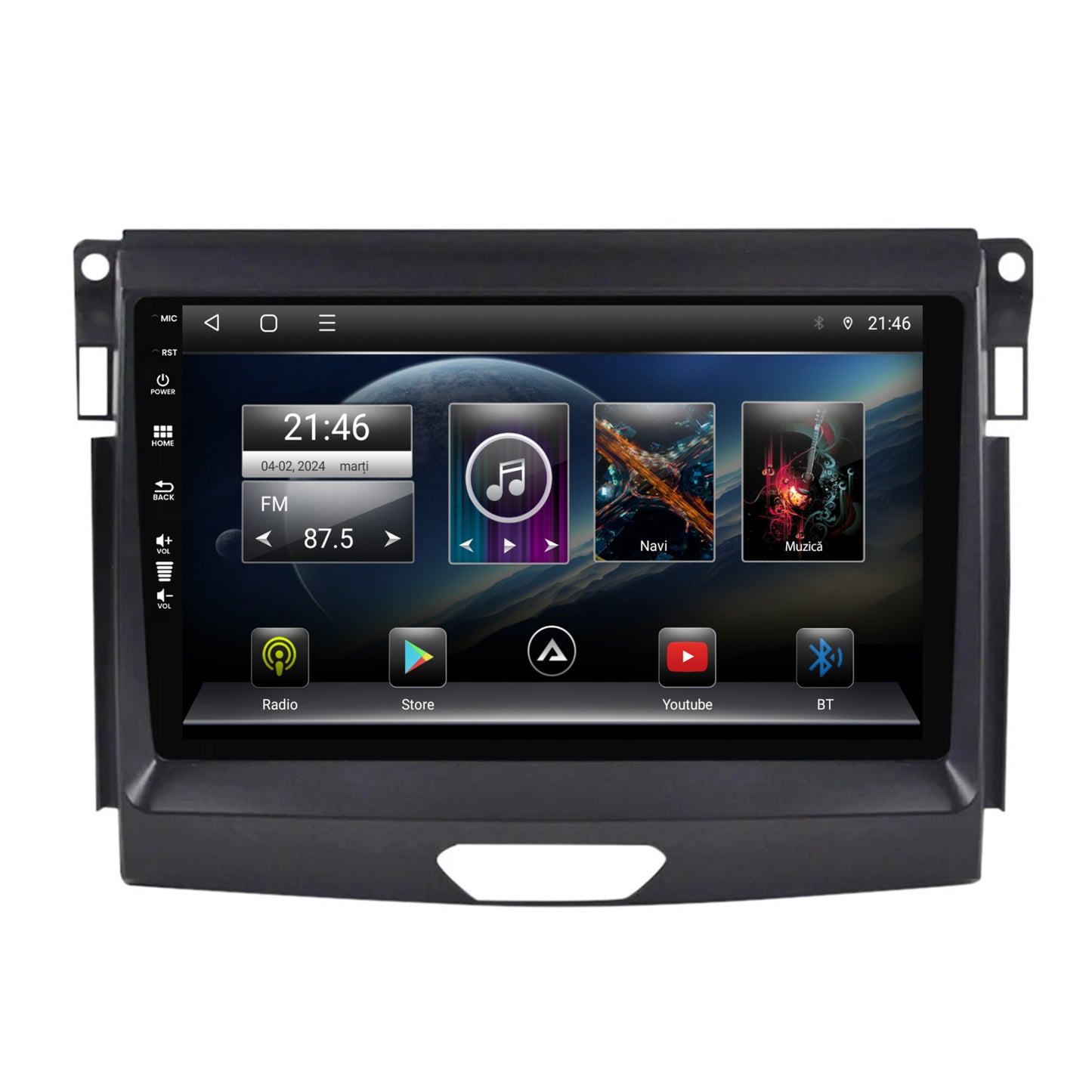 Navigatie Ford Ranger (2015-2020), Android, P-Octacore / 2GB RAM + 32GB ROM, 9 Inch - AD-BGP9002+AD-BGRKIT120