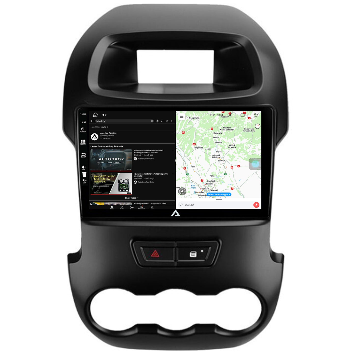 Navigatie Ford Ranger (2011-2015), Android, Z-Octacore / 8GB RAM + 256GB ROM, 9 Inch - AD-BGZ9008+AD-BGRKIT135B