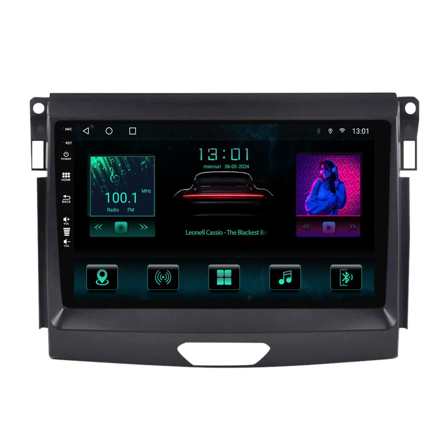 Navigatie Ford Ranger (2015-2020), Android, A-Octacore / 4GB RAM + 64GB ROM, 9 Inch - AD-BGA9004+AD-BGRKIT120
