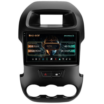 Navigatie Ford Ranger (2011-2015), Android, V-Octacore / 4GB RAM + 64GB ROM, 9.5 Inch - AD-BGV9004+AD-BGRKIT135B
