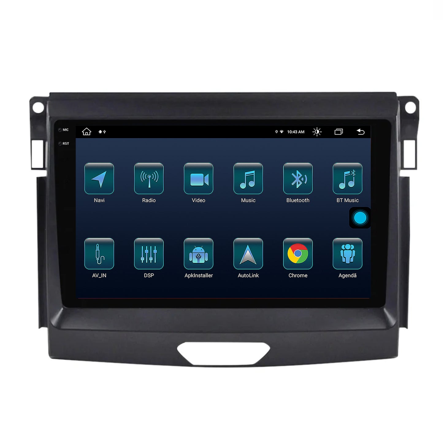 Navigatie Ford Ranger (2015-2020), Android, X-Octacore / 8GB RAM + 256GB ROM, 9.5 Inch - AD-BGX9008+AD-BGRKIT120