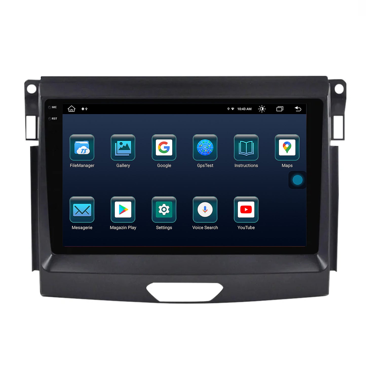 Navigatie Ford Ranger (2015-2020), Android, X-Octacore / 8GB RAM + 256GB ROM, 9.5 Inch - AD-BGX9008+AD-BGRKIT120
