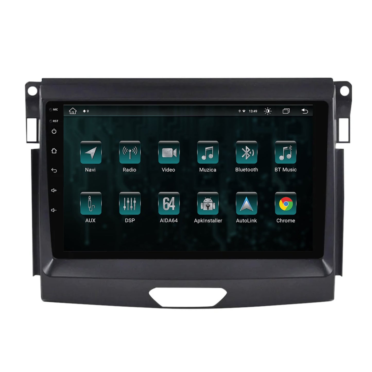 Navigatie Ford Ranger (2015-2020), Android, Z-Octacore / 8GB RAM + 256GB ROM, 9 Inch - AD-BGZ9008+AD-BGRKIT120