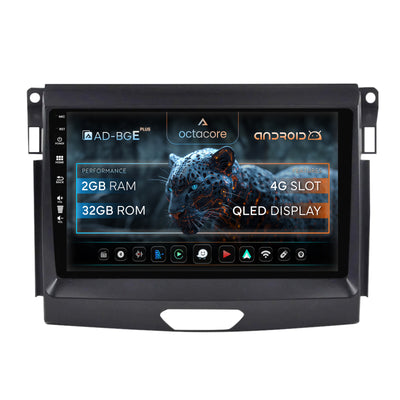 Navigatie Ford Ranger (2015-2020), Android, E-Octacore / 2GB RAM + 32GB ROM, 9 Inch - AD-BGE9002+AD-BGRKIT120