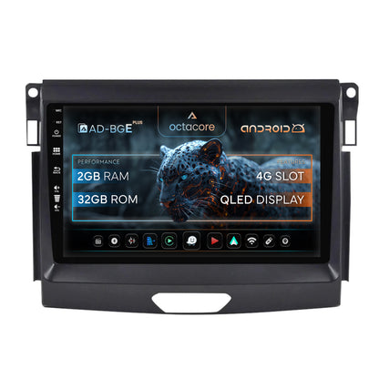 Navigatie Ford Ranger (2015-2020), Android, E-Octacore / 2GB RAM + 32GB ROM, 9 Inch - AD-BGE9002+AD-BGRKIT120
