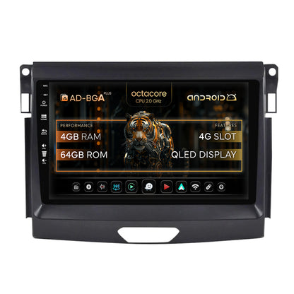 Navigatie Ford Ranger (2015-2020), Android, A-Octacore / 4GB RAM + 64GB ROM, 9 Inch - AD-BGA9004+AD-BGRKIT120