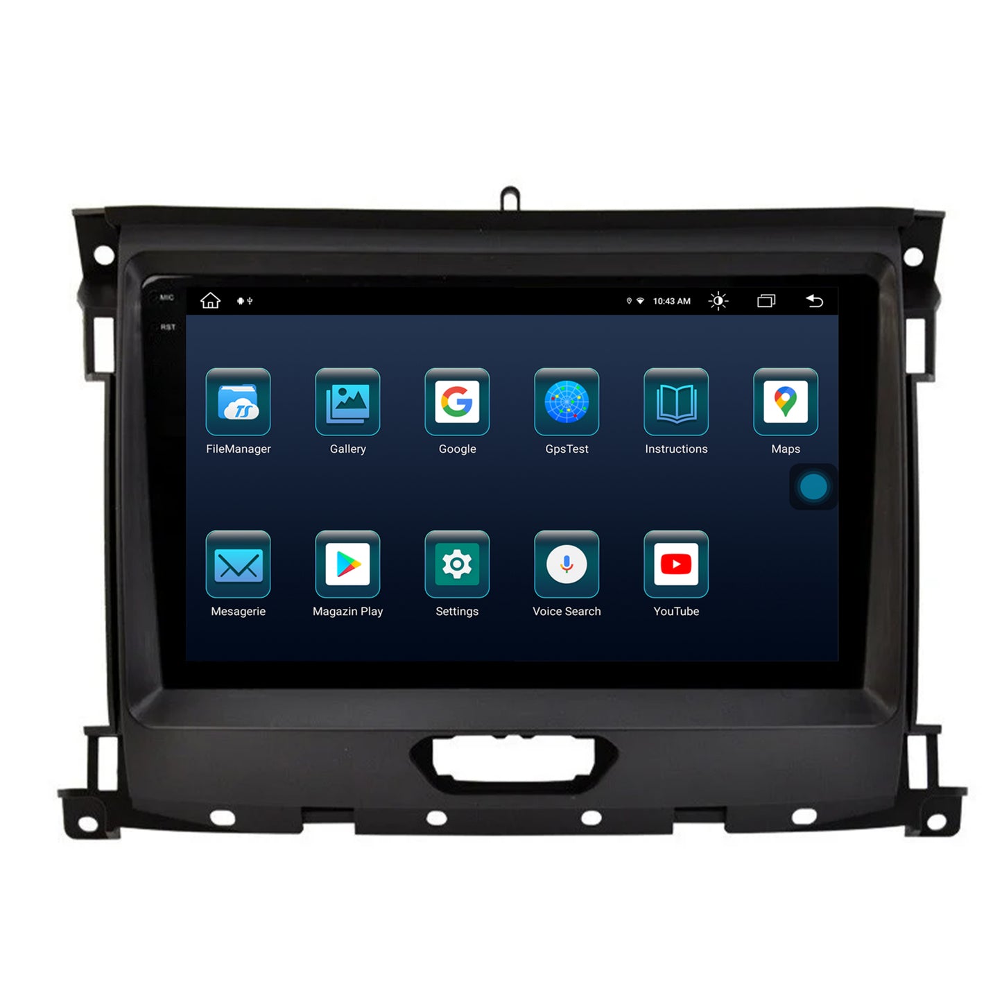Navigatie Ford Ranger (2015-2022), Android, X-Octacore / 8GB RAM + 256GB ROM, 9.5 Inch - AD-BGX9008+AD-BGRKIT120V2