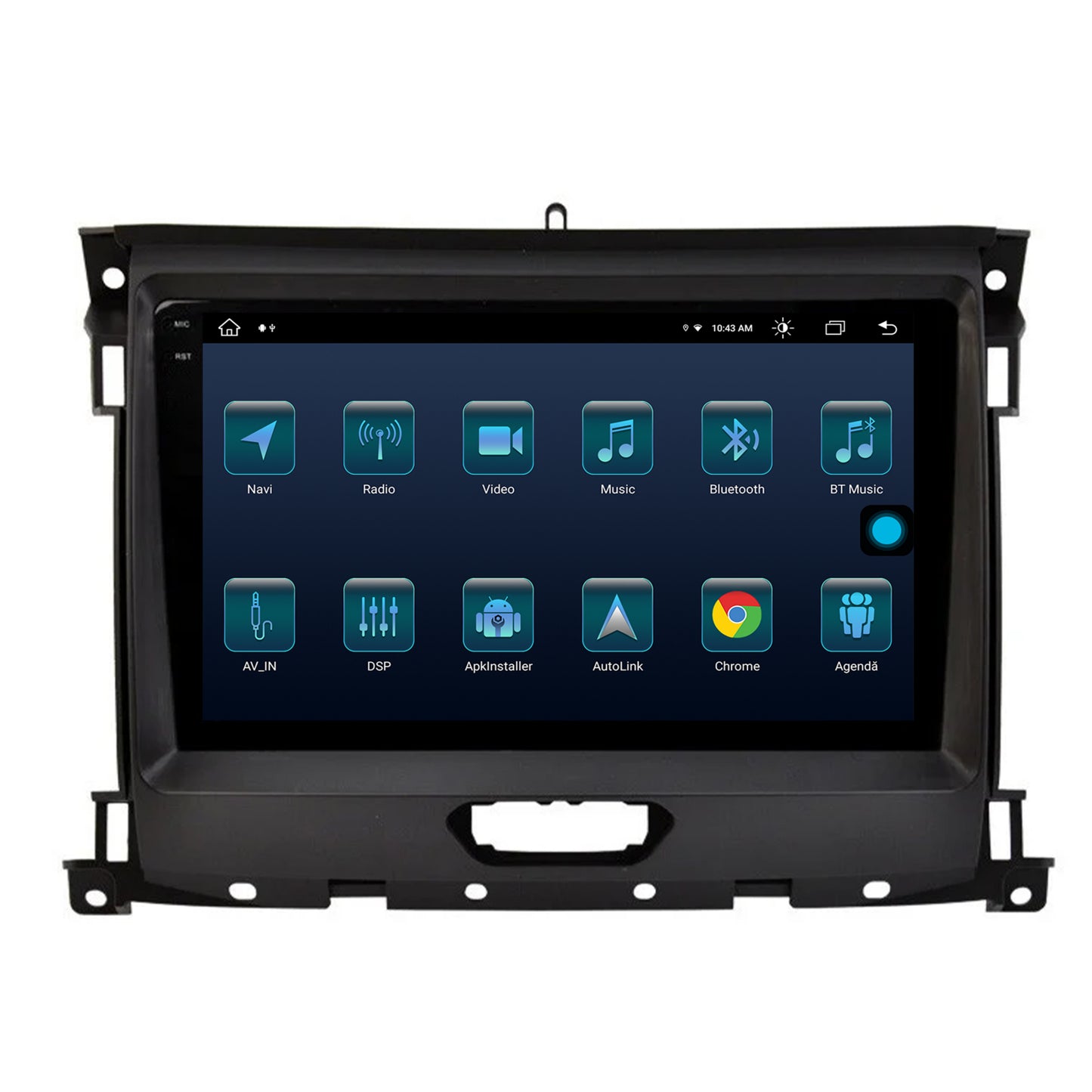 Navigatie Ford Ranger (2015-2022), Android, X-Octacore / 8GB RAM + 256GB ROM, 9.5 Inch - AD-BGX9008+AD-BGRKIT120V2