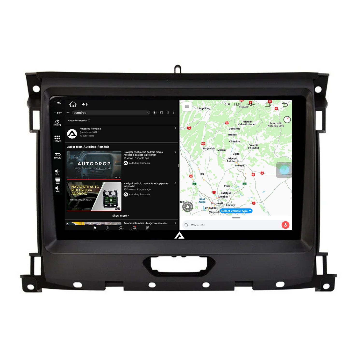 Navigatie Ford Ranger (2015-2022), Android, Z-Octacore / 8GB RAM + 256GB ROM, 9 Inch - AD-BGZ9008+AD-BGRKIT120V2