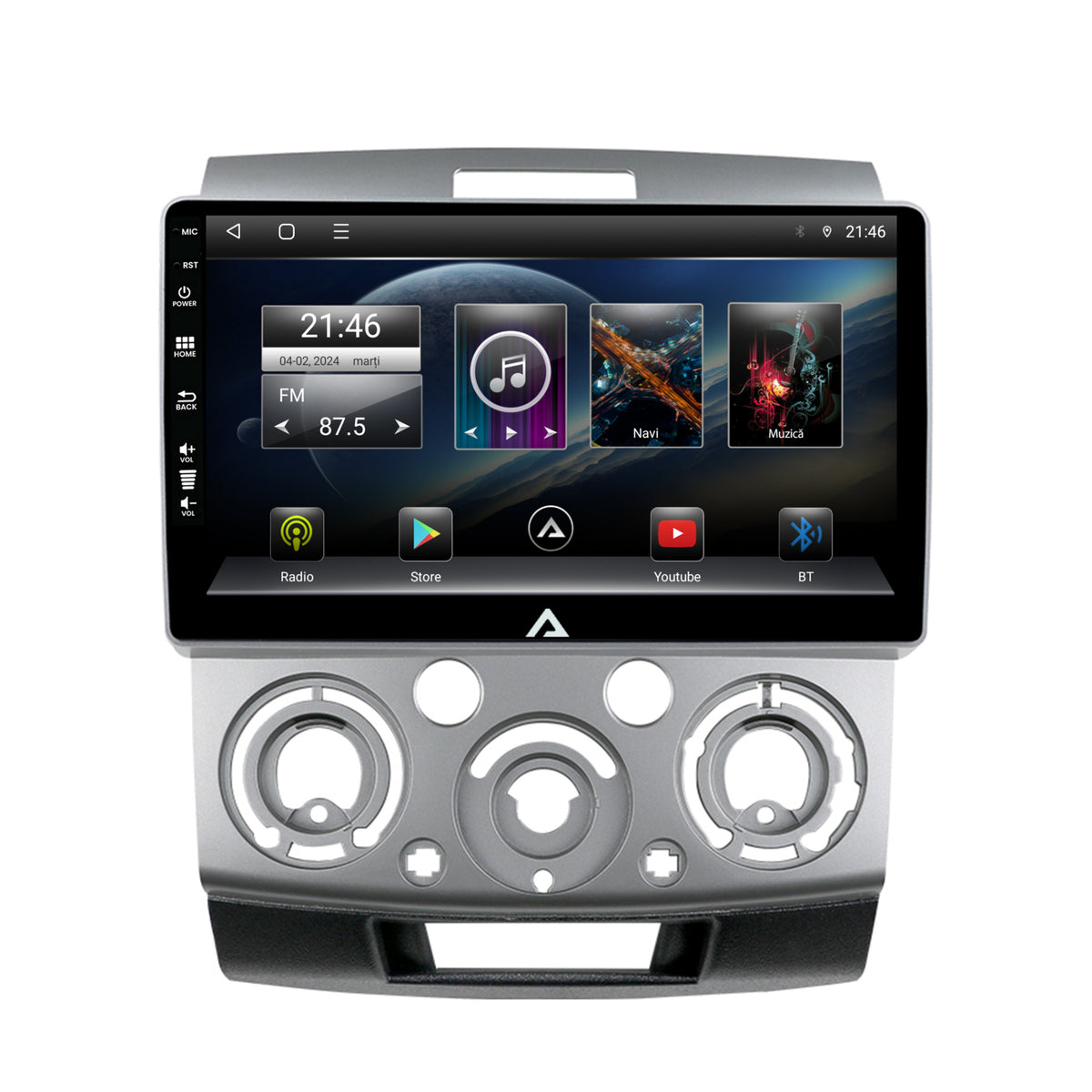 Navigatie Ford Ranger / Mazda BT50 (2007-2012), Android, E-Octacore / 2GB RAM + 32GB ROM, 9 Inch - AD-BGE9002+AD-BGRKIT136