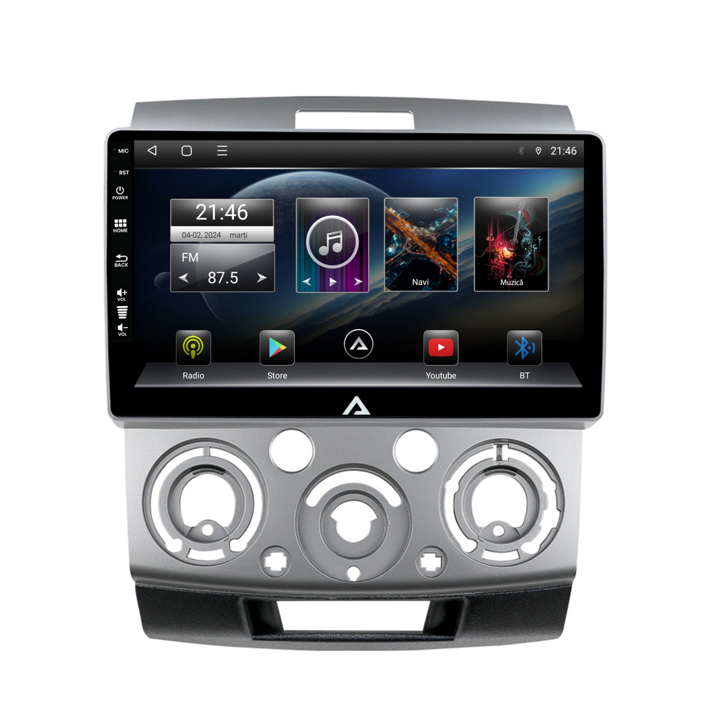 Navigatie Ford Ranger / Mazda BT50 (2007-2012), Android, E-Octacore / 2GB RAM + 32GB ROM, 9 Inch - AD-BGE9002+AD-BGRKIT136