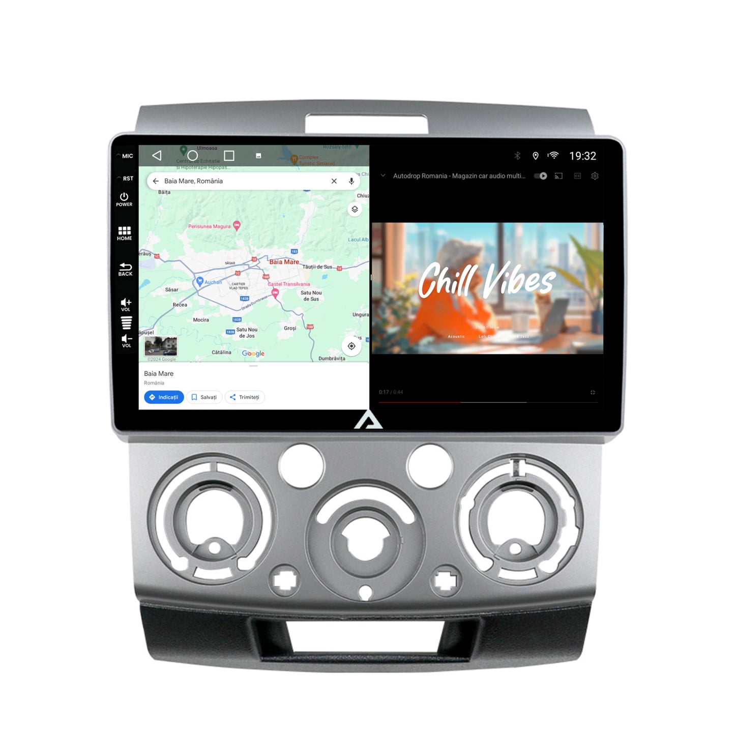 Navigatie Ford Ranger / Mazda BT50 (2007-2012), Android, A-Octacore / 4GB RAM + 64GB ROM, 9 Inch - AD-BGA9004+AD-BGRKIT136