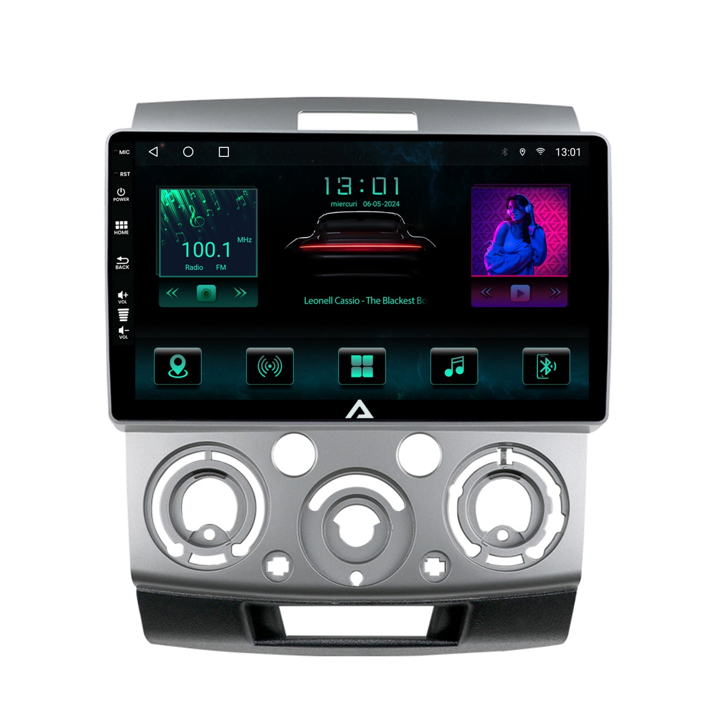 Navigatie Ford Ranger / Mazda BT50 (2007-2012), Android, A-Octacore / 4GB RAM + 64GB ROM, 9 Inch - AD-BGA9004+AD-BGRKIT136