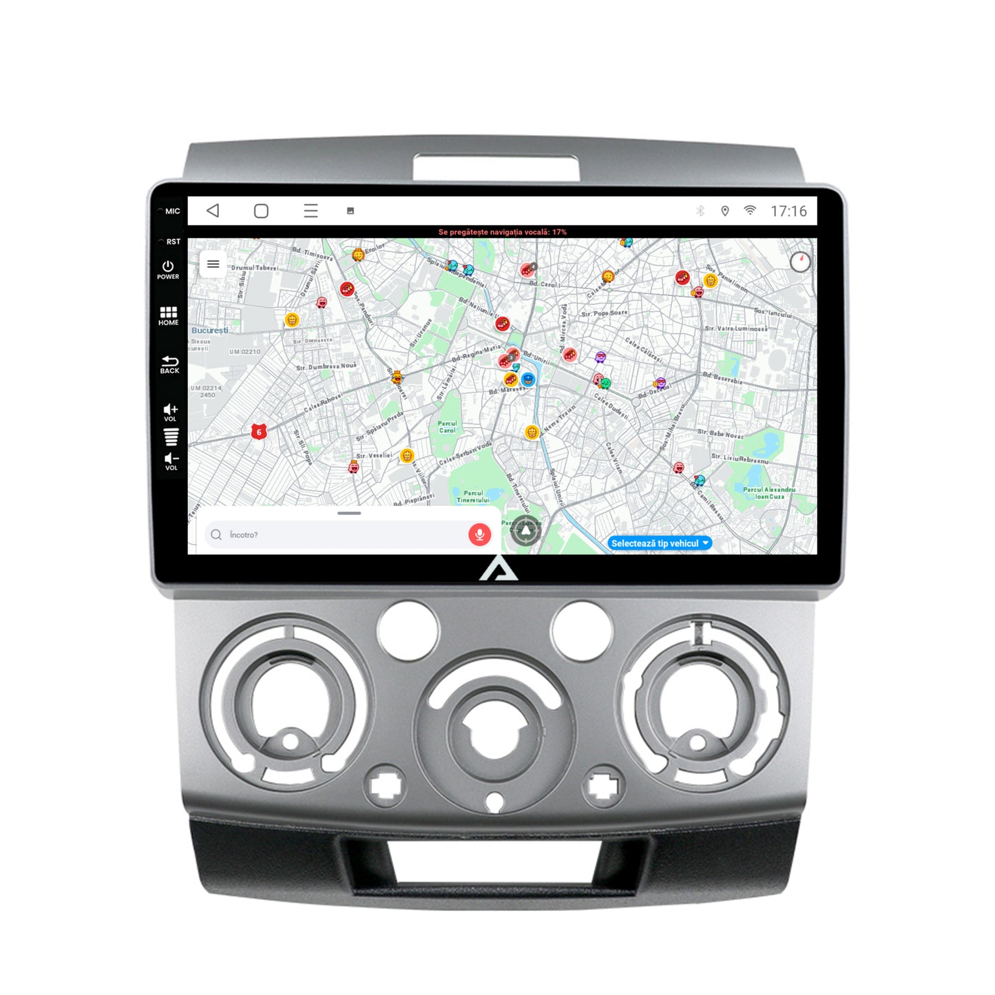 Navigatie Ford Ranger / Mazda BT50 (2007-2012), Android, P-Octacore / 2GB RAM + 32GB ROM, 9 Inch - AD-BGP9002+AD-BGRKIT136