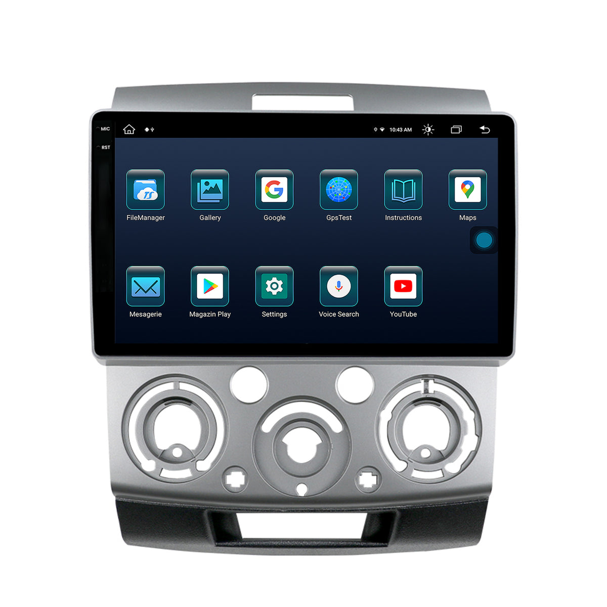 Navigatie Ford Ranger / Mazda BT50 (2007-2012), Android, X-Octacore / 8GB RAM + 256GB ROM, 9.5 Inch - AD-BGX9008+AD-BGRKIT136