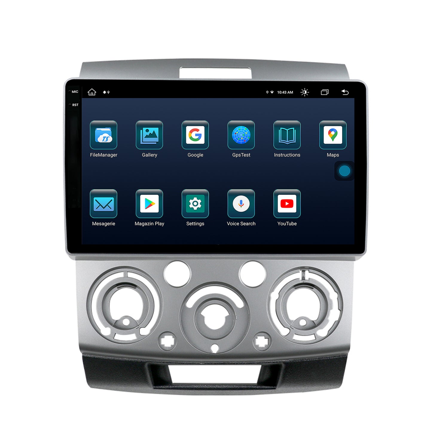 Navigatie Ford Ranger / Mazda BT50 (2007-2012), Android, X-Octacore / 8GB RAM + 256GB ROM, 9.5 Inch - AD-BGX9008+AD-BGRKIT136