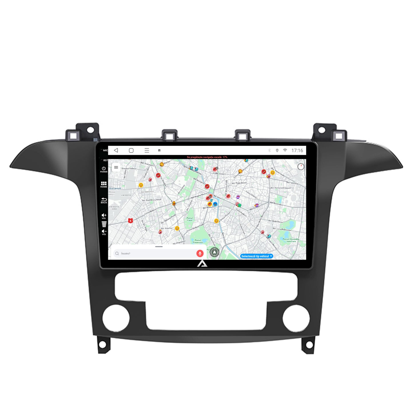 Navigatie Ford S-Max / Galaxy (2006-2015), Android, E-Octacore / 2GB RAM + 32GB ROM, 9 Inch - AD-BGE9002+AD-BGRKIT125