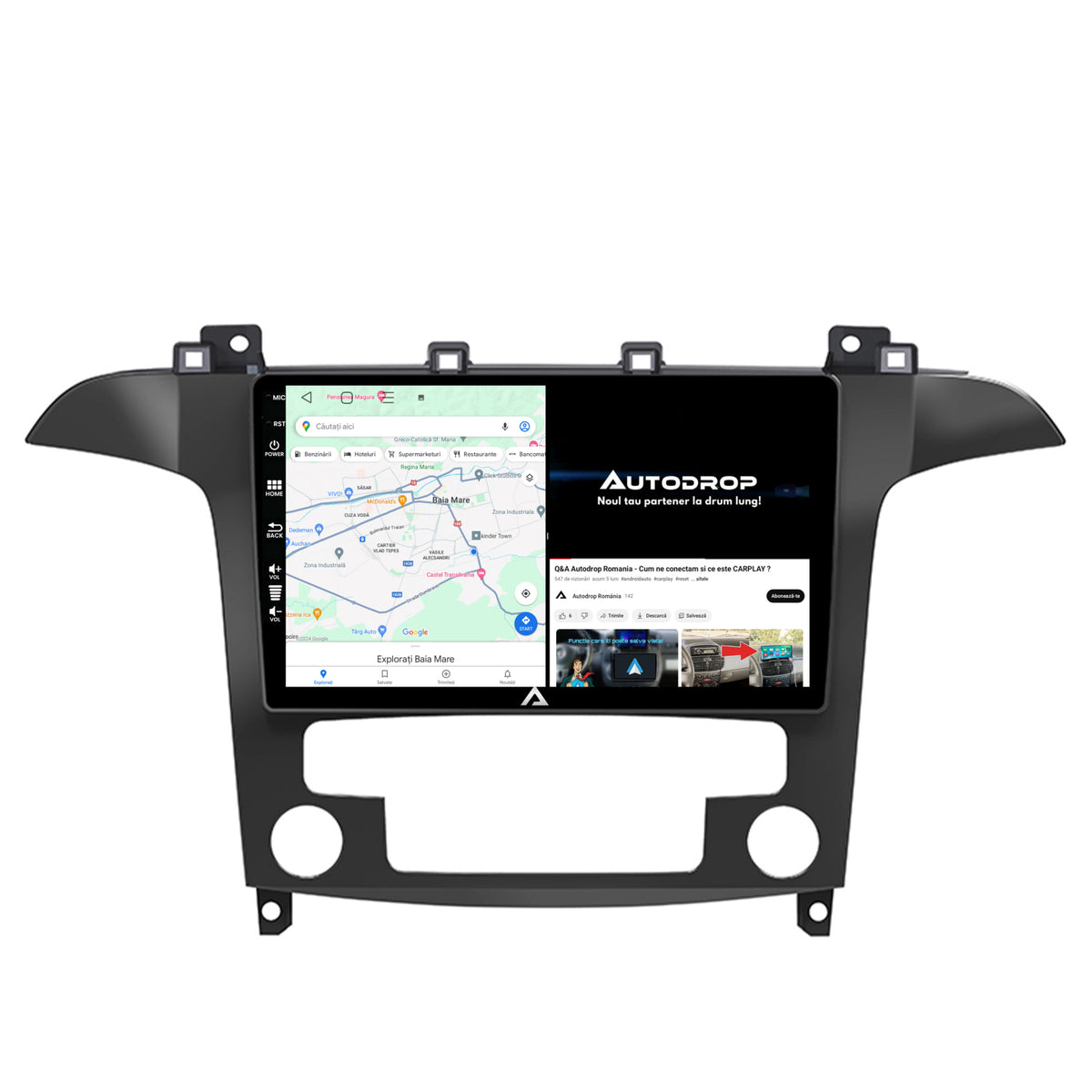 Navigatie Ford S-Max / Galaxy (2006-2015), Android, P-Octacore / 2GB RAM + 32GB ROM, 9 Inch - AD-BGP9002+AD-BGRKIT125