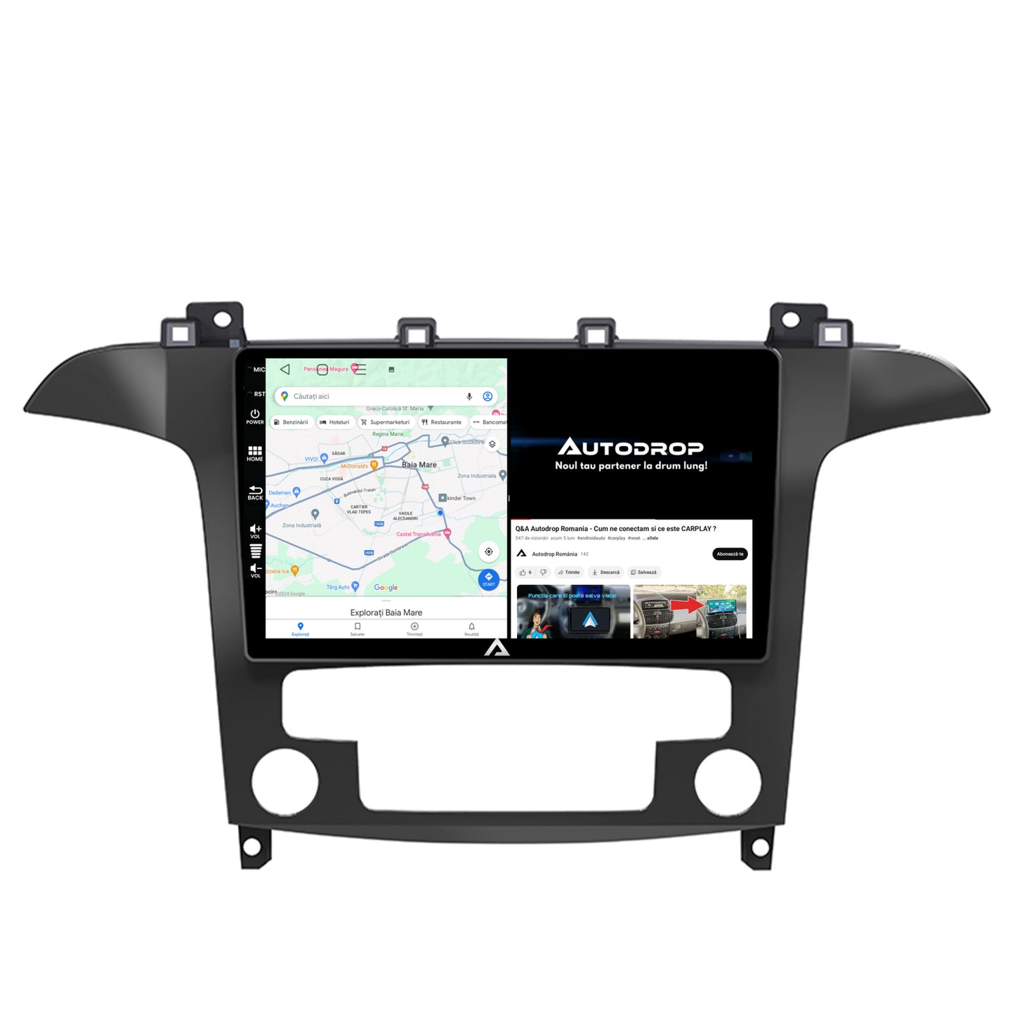 Navigatie Ford S-Max / Galaxy (2006-2015), Android, P-Octacore / 2GB RAM + 32GB ROM, 9 Inch - AD-BGP9002+AD-BGRKIT125