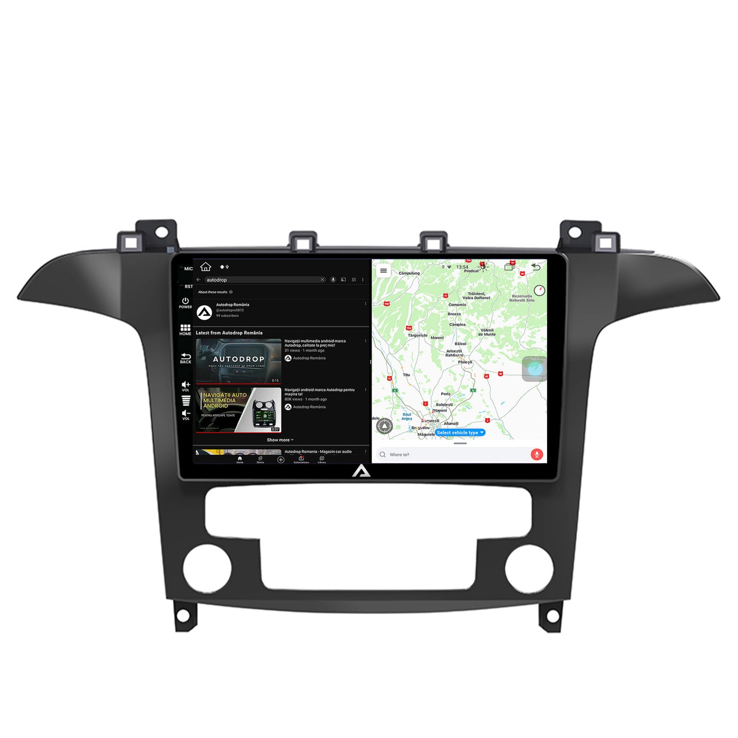 Navigatie Ford S-Max / Galaxy (2006-2015), Android, Z-Octacore / 8GB RAM + 256GB ROM, 9 Inch - AD-BGZ9008+AD-BGRKIT125