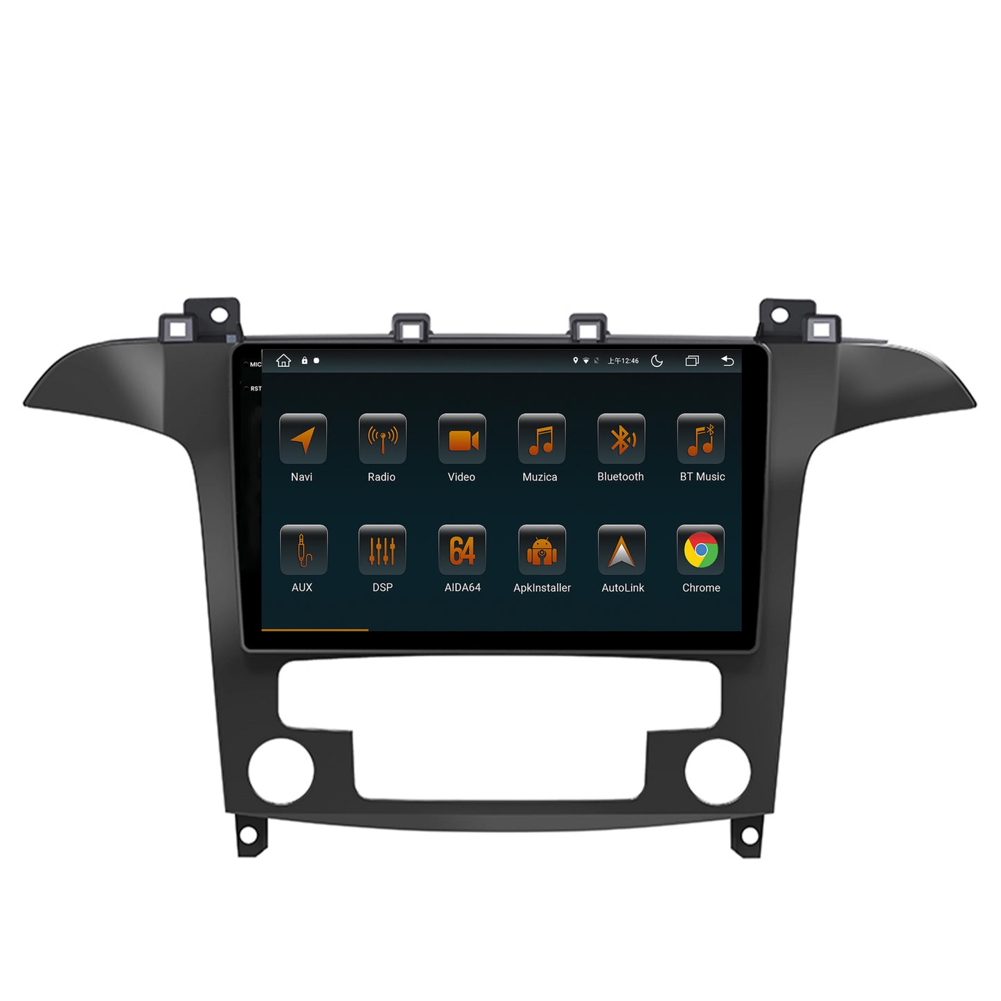 Navigatie Ford S-Max / Galaxy (2006-2015), Android, V-Octacore / 4GB RAM + 64GB ROM, 9.5 Inch - AD-BGV9004+AD-BGRKIT125