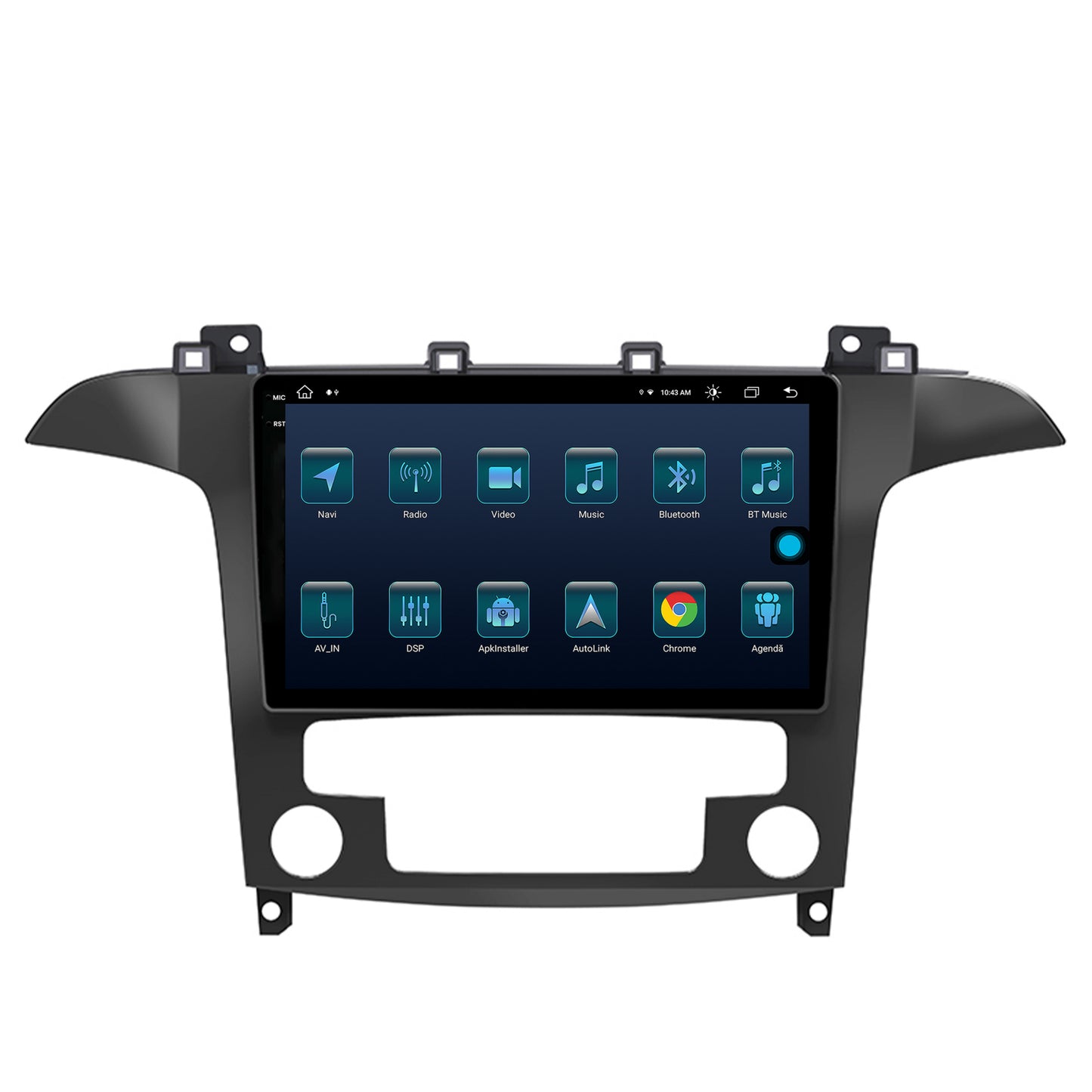 Navigatie Ford S-Max / Galaxy (2006-2015), Android, X-Octacore / 8GB RAM + 256GB ROM, 9.5 Inch - AD-BGX9008+AD-BGRKIT125