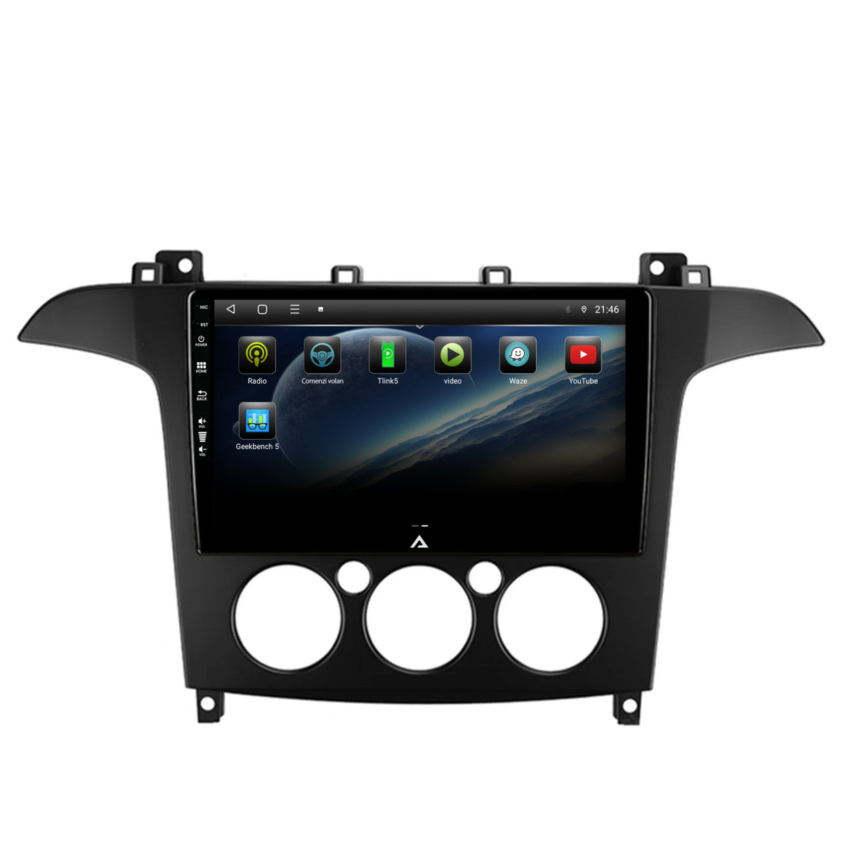 Navigatie Ford S-MAX (2006-2015) Clima Manuala, Android, P-Octacore / 2GB RAM + 32GB ROM, 9 Inch - AD-BGP9002+AD-BGRKIT124