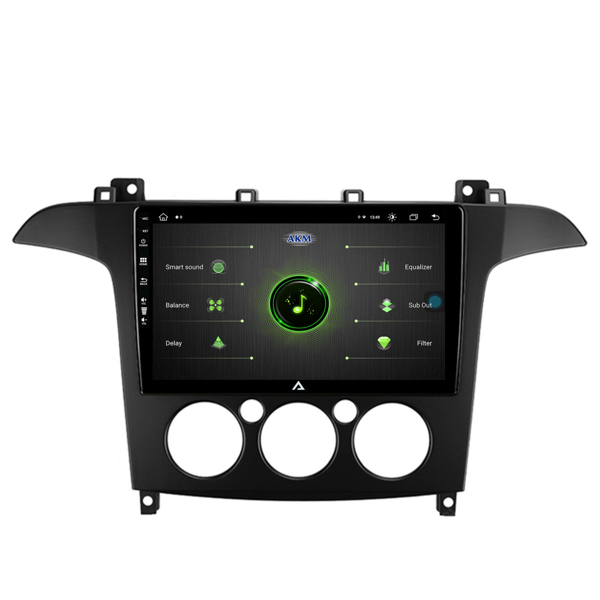 Navigatie Ford S-MAX (2006-2015) Clima Manuala, Android, Z-Octacore / 8GB RAM + 256GB ROM, 9 Inch - AD-BGZ9008+AD-BGRKIT124