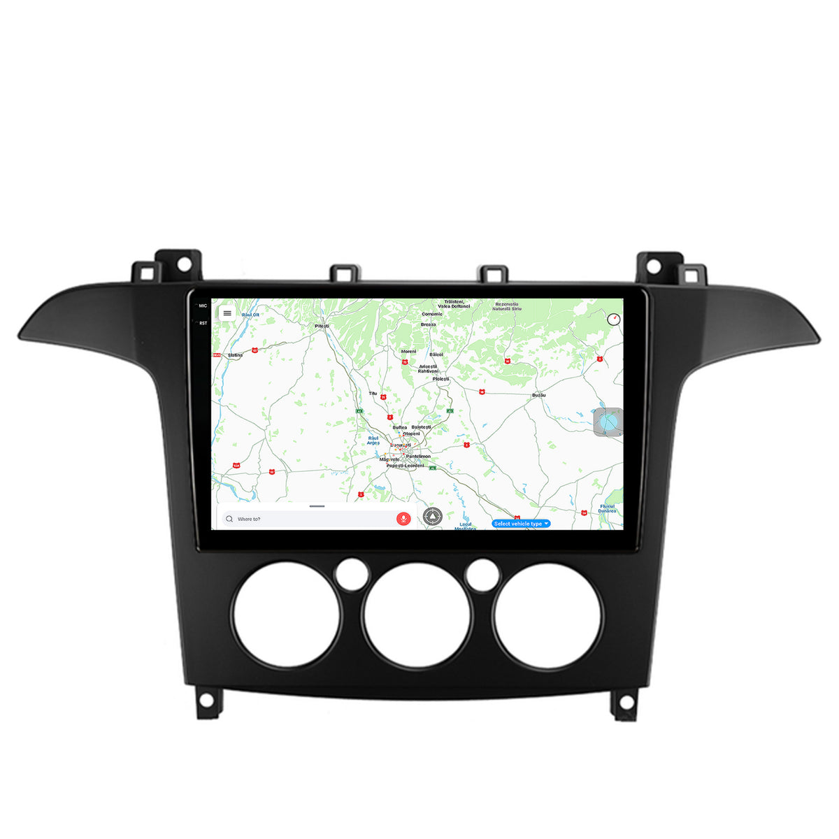 Navigatie Ford S-MAX (2006-2015) Clima Manuala, Android, V-Octacore / 4GB RAM + 64GB ROM, 9.5 Inch - AD-BGV9004+AD-BGRKIT124