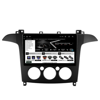 Navigatie Ford S-MAX (2006-2015) Clima Manuala, Android, X-Octacore / 8GB RAM + 256GB ROM, 9.5 Inch - AD-BGX9008+AD-BGRKIT124